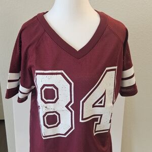 Maroon V-Neck Jersey with Number 84-- New/not Worn